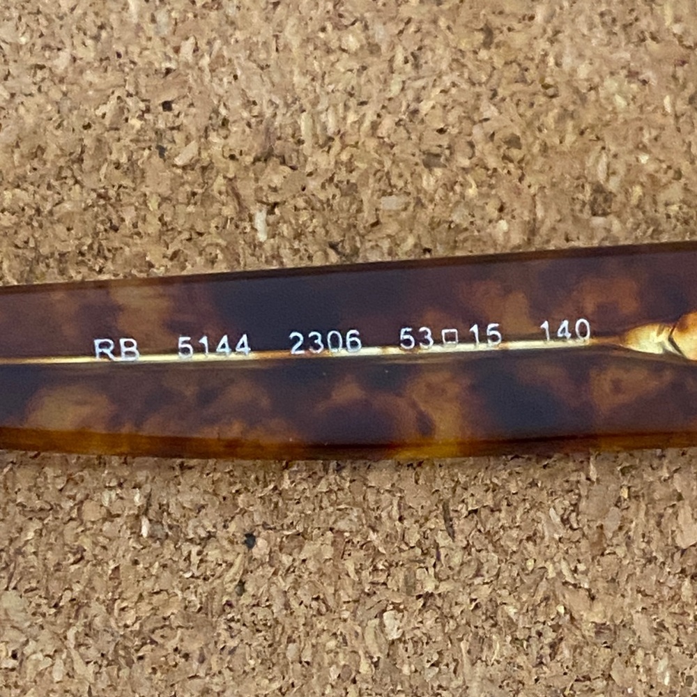 Ray-Ban Tortoiseshell Rectangular Glasses - Picture 5 of 12